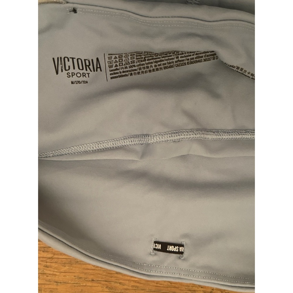 Victoria's Secret Sport Knockout Leggings Gray Blue Crop Workout‎ Women's Medium - Picture 6 of 9